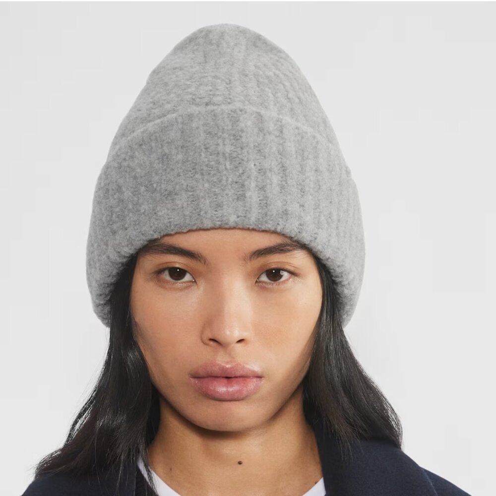 NEVER WORN Wilfred Merino Wool Rib Tall Cuffed Beanie